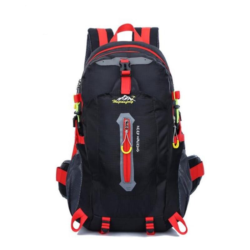 HU WAI JIAN FENG 40L Waterproof Nylon Backpack B1#W21