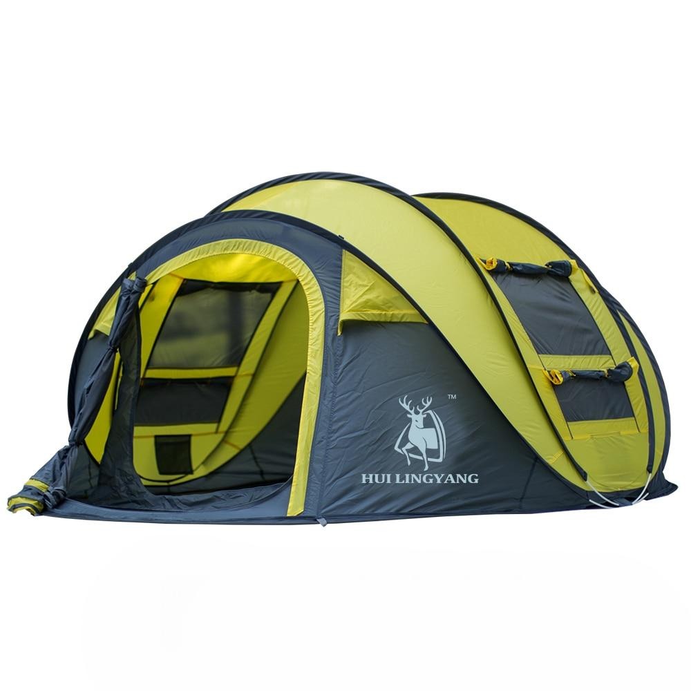 HUI LINGYANG 3-4 Persons Waterproof Pop-up Tent