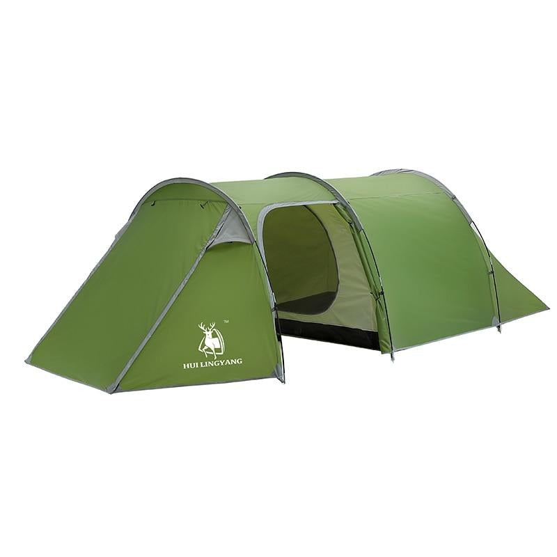 HUI LINGYANG 3-4 Persons Ultralight Double Layer Tunnel Tent